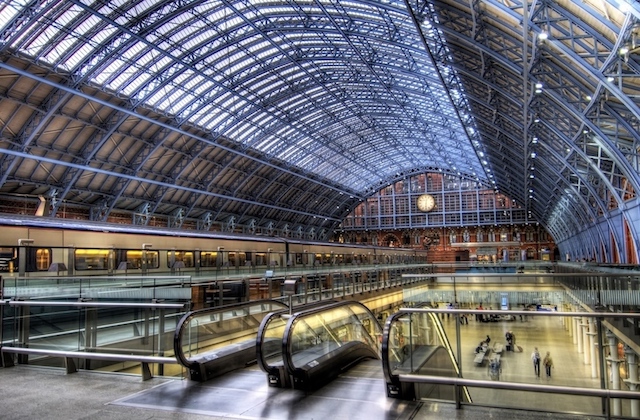 Estação St. Pancras em Londres Estação St. Pancras em Londres