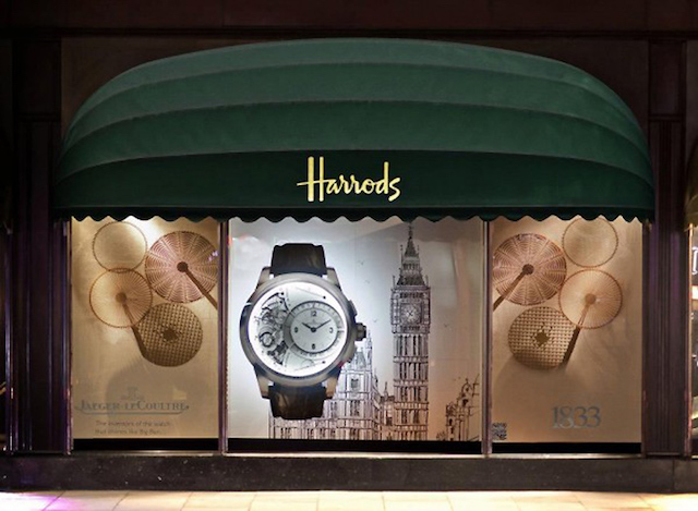 Relógios na Harrods em Londres Relógios na Harrods em Londres