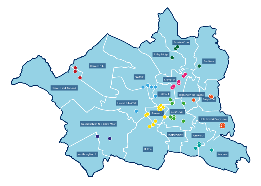 Onde ficar em Manchester: mapa Onde ficar em Manchester: mapa