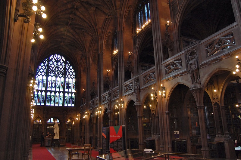 Bilioteca John Rylands em Manchester Bilioteca John Rylands em Manchester