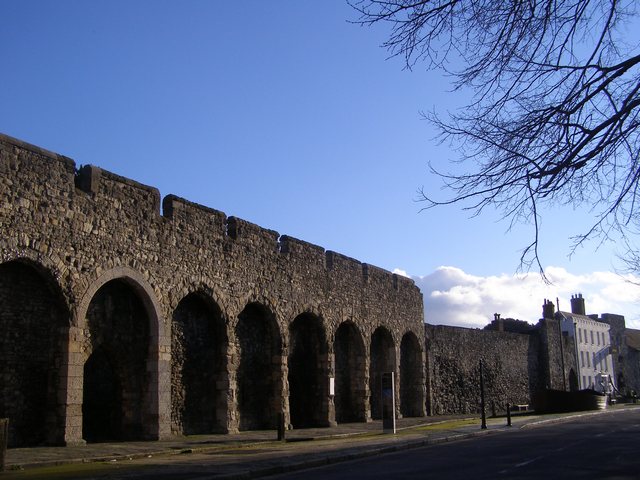 Muralha Medieval em Southampton Muralha Medieval em Southampton