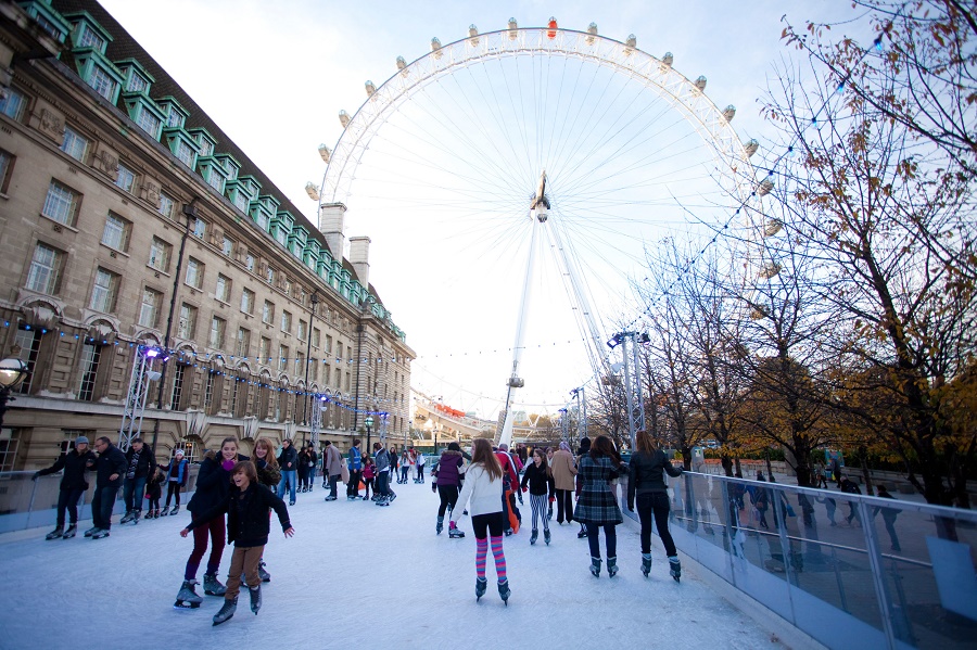 Patinação ao ar livre em Londres