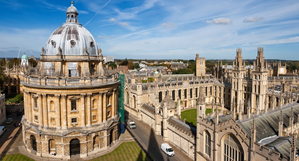 Cidade de Oxford na Inglaterra