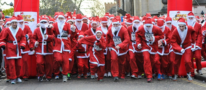 Corrida do Papai Noel em Londres Corrida do Papai Noel em Londres