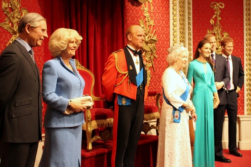 Família Real no Madame Tussauds em Londres Família Real no Madame Tussauds em Londres